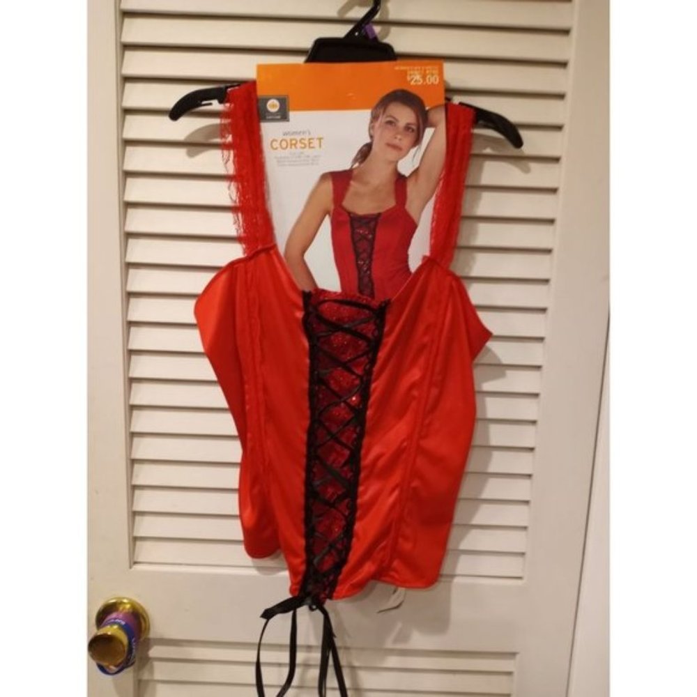 Ladies corset size large extra large Valentines Day costume